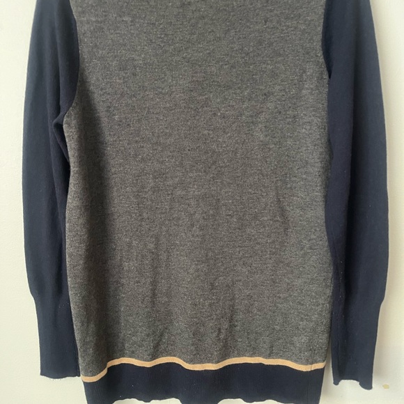 jcp Wool Blend Cardigan Sweater Button Front V-Neck Lightweight Spring Blue Med - Picture 5 of 5